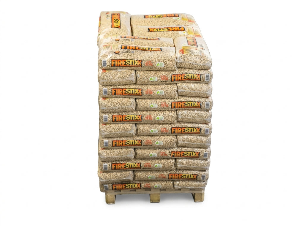 FireStixx Premium Holzpellets DINplus / ENplus A1 – Palette mit 66 Säcken, 990 kg